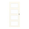 GARANT Schiebetür 0105-60 Pearl White CePaL mit Lichtausschnitt LA-11