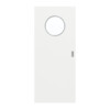 GARANT Schiebetür D354-60 Designer White Resopal mit Lichtausschnitt LA-13
