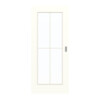 GARANT Schiebetür U11026SD Kristallweiß GHK08 mit Lichtausschnitt LA-2 Sprosse SP0