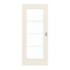 GARANT Schiebetür 0140-60 Dawn Resopal mit Lichtausschnitt LA-2 Sprosse SP10