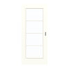 GARANT Schiebetür U11026SD Kristallweiß GHK08 mit Lichtausschnitt LA-2 Sprosse SP10