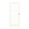 GARANT Schiebetür 0105-60 Pearl White CePaL mit Lichtausschnitt LA-2 Sprosse SP2