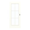 GARANT Schiebetür U11026SD Kristallweiß GHK08 mit Lichtausschnitt LA-2 Sprosse SP4