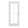 GARANT Schiebetür 0160-60 Silver Grey CePaL mit Lichtausschnitt LA-3 Sprosse SP0
