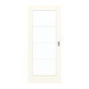 GARANT Schiebetür 0105-60 Pearl White CePaL mit Lichtausschnitt LA-3 Sprosse SP10