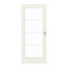GARANT Schiebetür 0135-60 Rain Resopal mit Lichtausschnitt LA-3 Sprosse SP10