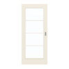 GARANT Schiebetür 0140-60 Dawn Resopal mit Lichtausschnitt LA-3 Sprosse SP10