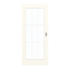 GARANT Schiebetür 0105-60 Pearl White CePaL mit Lichtausschnitt LA-3 Sprosse SP2