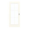 GARANT Schiebetür 0105-60 Pearl White CePaL mit Lichtausschnitt LA-3 Sprosse SP4