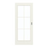 GARANT Schiebetür 0135-60 Rain Resopal mit Lichtausschnitt LA-3 Sprosse SP4