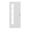 GARANT Schiebetür 0160-60 Silver Grey CePaL mit Lichtausschnitt LA-4 bandseitig Sprosse SP10