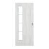 GARANT Schiebetür Authentic Grigio CePaL mit Lichtausschnitt LA-4 bandseitig Sprosse SP10