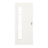 GARANT Schiebetür Quer Authentic Bianco CePaL mit Lichtausschnitt LA-4 bandseitig Sprosse SP10