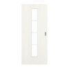 GARANT Schiebetür Authentic Bianco CePaL mit Lichtausschnitt LA-4 mittig Sprosse SP10