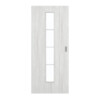 GARANT Schiebetür Authentic Grigio CePaL mit Lichtausschnitt LA-4 mittig Sprosse SP10