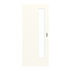GARANT Schiebetür 0105-60 Pearl White CePaL mit Lichtausschnitt LA-4 schlossseitig