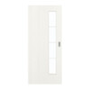 GARANT Schiebetür Authentic Bianco CePaL mit Lichtausschnitt LA-4 schlossseitig Sprosse SP10