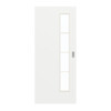 GARANT Schiebetür D354-60 Designer White Resopal mit Lichtausschnitt LA-4 schlossseitig Sprosse SP10