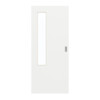 GARANT Schiebetür D354-60 Designer White Resopal mit Lichtausschnitt LA-5 bandseitig