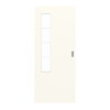 GARANT Schiebetür 0105-60 Pearl White CePaL mit Lichtausschnitt LA-5 bandseitig Sprosse SP10