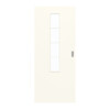 GARANT Schiebetür 0105-60 Pearl White CePaL mit Lichtausschnitt LA-5 mittig Sprosse SP10