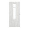 GARANT Schiebetür Authentic Grigio CePaL mit Lichtausschnitt LA-5 schlossseitig Sprosse SP10
