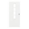 GARANT Schiebetür D354-60 Designer White Resopal mit Lichtausschnitt LA-5 mittig Sprosse SP10