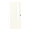 GARANT Schiebetür 0105-60 Pearl White CePaL mit Lichtausschnitt LA-5 schlossseitig