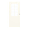 GARANT Schiebetür 0105-60 Pearl White CePaL mit Lichtausschnitt LA-6 Sprosse SP1