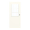 GARANT Schiebetür 0105-60 Pearl White CePaL mit Lichtausschnitt LA-6 Sprosse SP2