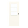 GARANT Schiebetür 0105-60 Pearl White CePaL mit Lichtausschnitt LA-6 Sprosse SP4