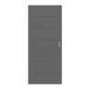 HÖRMANN Schiebetür Groove 11 Staubgrau RAL 7037 Lack DesignLine