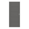 HÖRMANN Schiebetür Groove 13 Staubgrau RAL 7037 Lack DesignLine