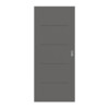HÖRMANN Schiebetür Groove 14 Staubgrau RAL 7037 Lack DesignLine