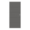 HÖRMANN Schiebetür Groove 15 Staubgrau RAL 7037 Lack DesignLine