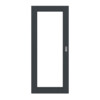 HÖRMANN Schiebetür Groove 16 Anthrazit RAL 7016 Lack DesignLine mit Lichtausschnitt LA 27