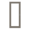 HÖRMANN Schiebetür Groove 16 Taupe RAL 7048 Lack DesignLine mit Lichtausschnitt LA 27