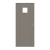 HÖRMANN Schiebetür Groove 20 Taupe RAL 7048 Lack DesignLine mit Lichtausschnitt LA 14