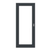 HÖRMANN Schiebetür Groove 20 Anthrazit RAL 7016 Lack DesignLine mit Lichtausschnitt LA 27