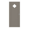 HÖRMANN Schiebetür Groove 20 Taupe RAL 7048 Lack DesignLine mit Lichtausschnitt LA 6