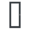 HÖRMANN Schiebetür Groove 23 Anthrazit RAL 7016 Lack DesignLine mit Lichtausschnitt LA 27