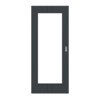 HÖRMANN Schiebetür Groove 23 Anthrazit RAL 7016 Lack DesignLine mit Lichtausschnitt LA 8
