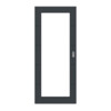 HÖRMANN Schiebetür Groove 27 Anthrazit RAL 7016 Lack DesignLine mit Lichtausschnitt LA 27