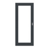 HÖRMANN Schiebetür Groove 29 Anthrazit RAL 7016 Lack DesignLine mit Lichtausschnitt LA 27