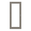 HÖRMANN Schiebetür Groove 29 Taupe RAL 7048 Lack DesignLine mit Lichtausschnitt LA 27