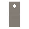 HÖRMANN Schiebetür Groove 29 Taupe RAL 7048 Lack DesignLine mit Lichtausschnitt LA 6