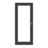 HÖRMANN Schiebetür Groove 31 Anthrazit RAL 7016 Lack DesignLine mit Lichtausschnitt LA 27