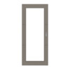 HÖRMANN Schiebetür Groove 31 Taupe RAL 7048 Lack DesignLine mit Lichtausschnitt LA 27