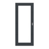 HÖRMANN Schiebetür Groove 34 Anthrazit RAL 7016 Lack DesignLine mit Lichtausschnitt LA 27