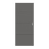 HÖRMANN Schiebetür Groove 34 Staubgrau RAL 7037 Lack DesignLine